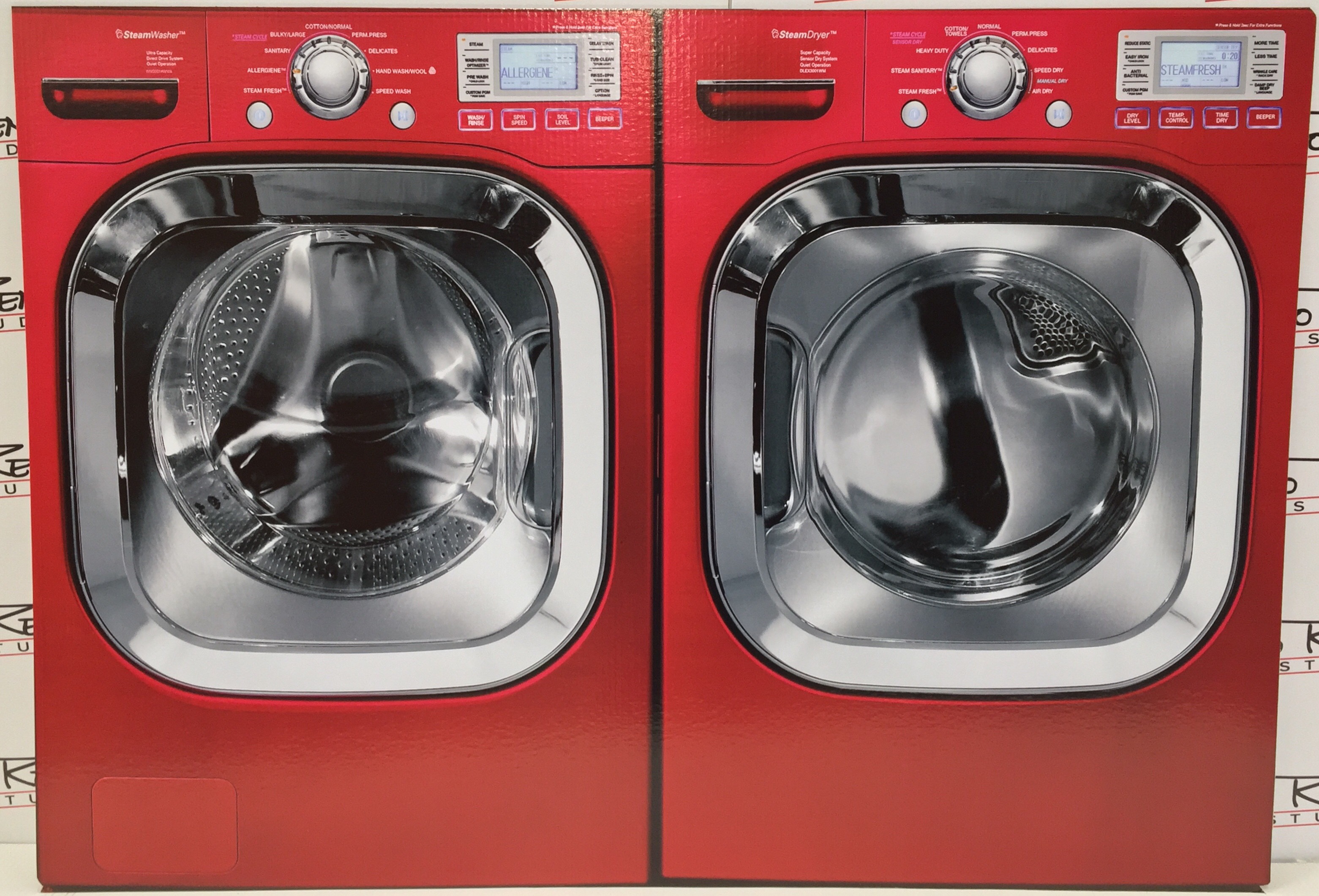 Washer Dryer Red Cardboard Cutout Standup Prop Dino Rentos Studios, INC.